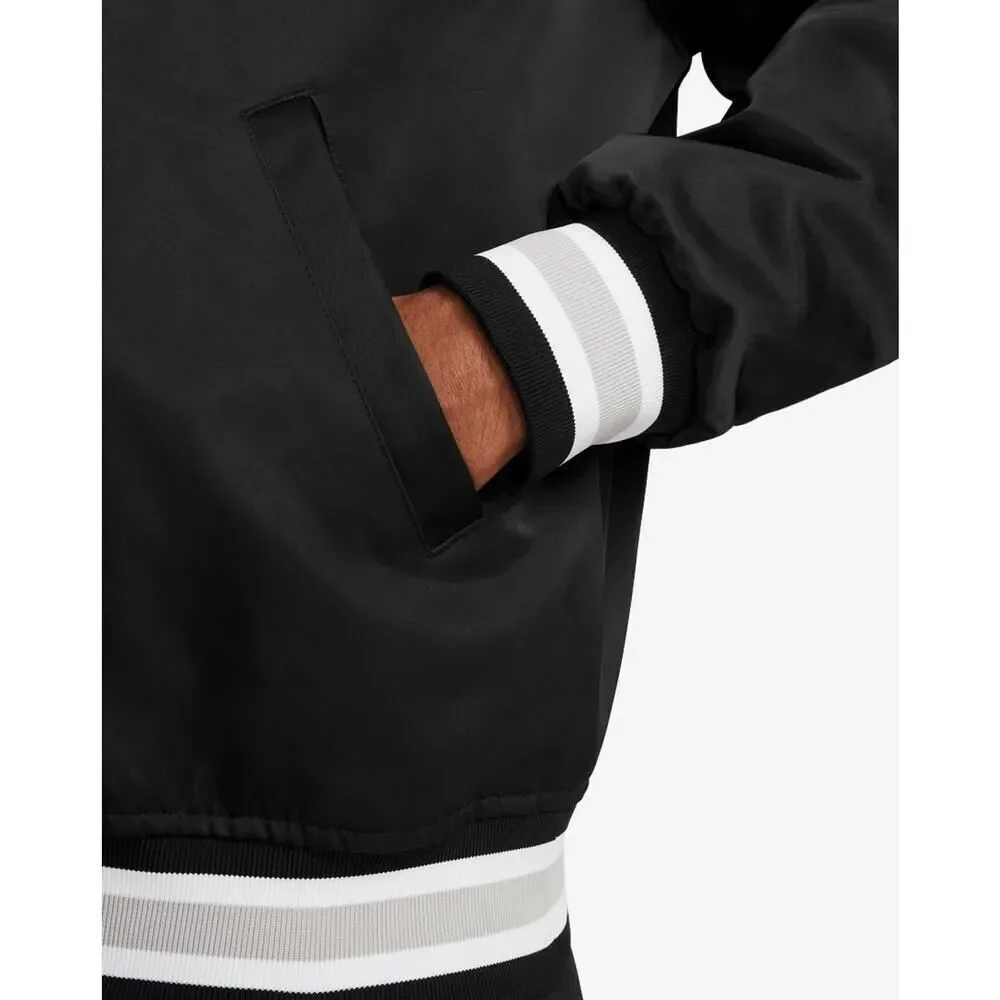 Nike Therma-Fit Authentic Dugout Jacket Black Satin DX0658-010 Men's XL NWT - Picture 2 of 8